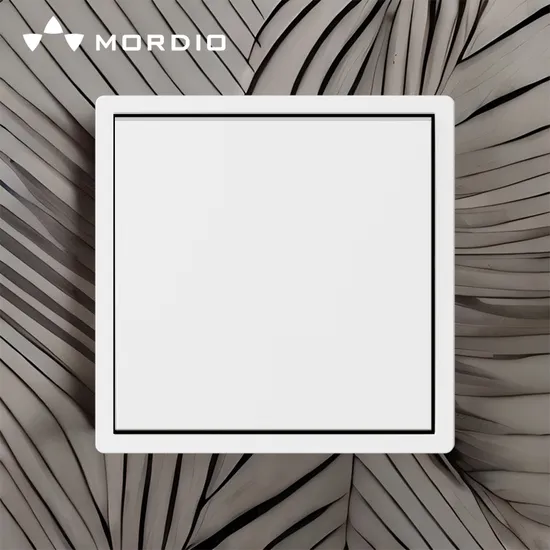 Mordio OEM ODM EU Standard Electrical Wall Switch Socket High Quality Big Board 1 Gang Switch 