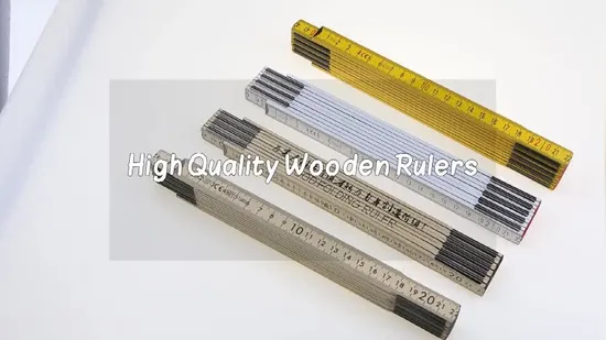Eastony Multi Function 2 Meters 10 Folds Flat Wood Folding Ruler 