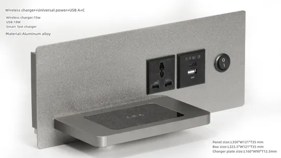 Bedroom Wireless Charger Socket 