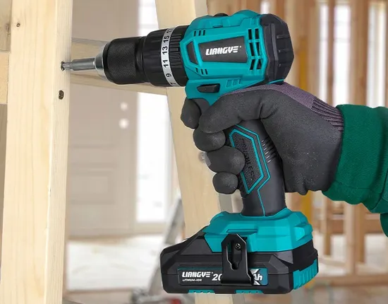 Liangye 18V Rechargeable Battery Cordless Compact Hammer Drill ...
